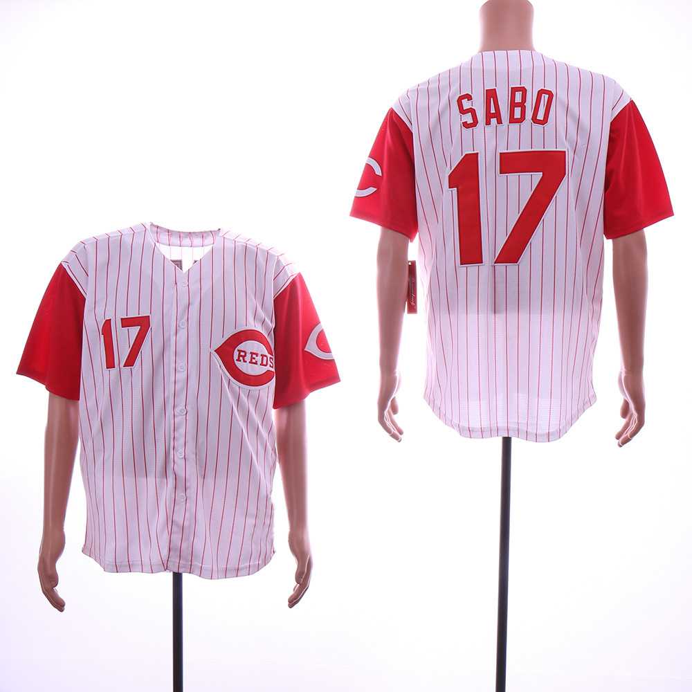 Reds 17 Chris Sabo White Throwback Jersey Sguo,We sell and wholesale Reds 17 Chris Sabo White Throwback Jersey Sguo on line form chian!